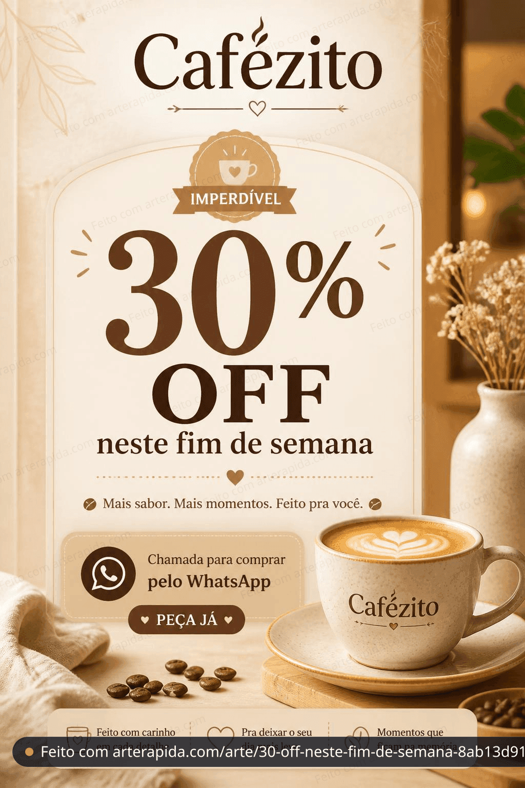 30% OFF neste fim de semana - promotion · ArteRapida
