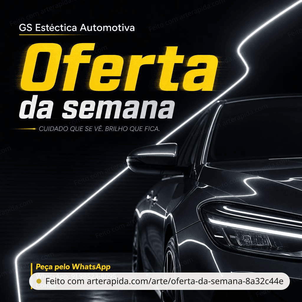 Oferta da semana — Beleza · ArteRápida
