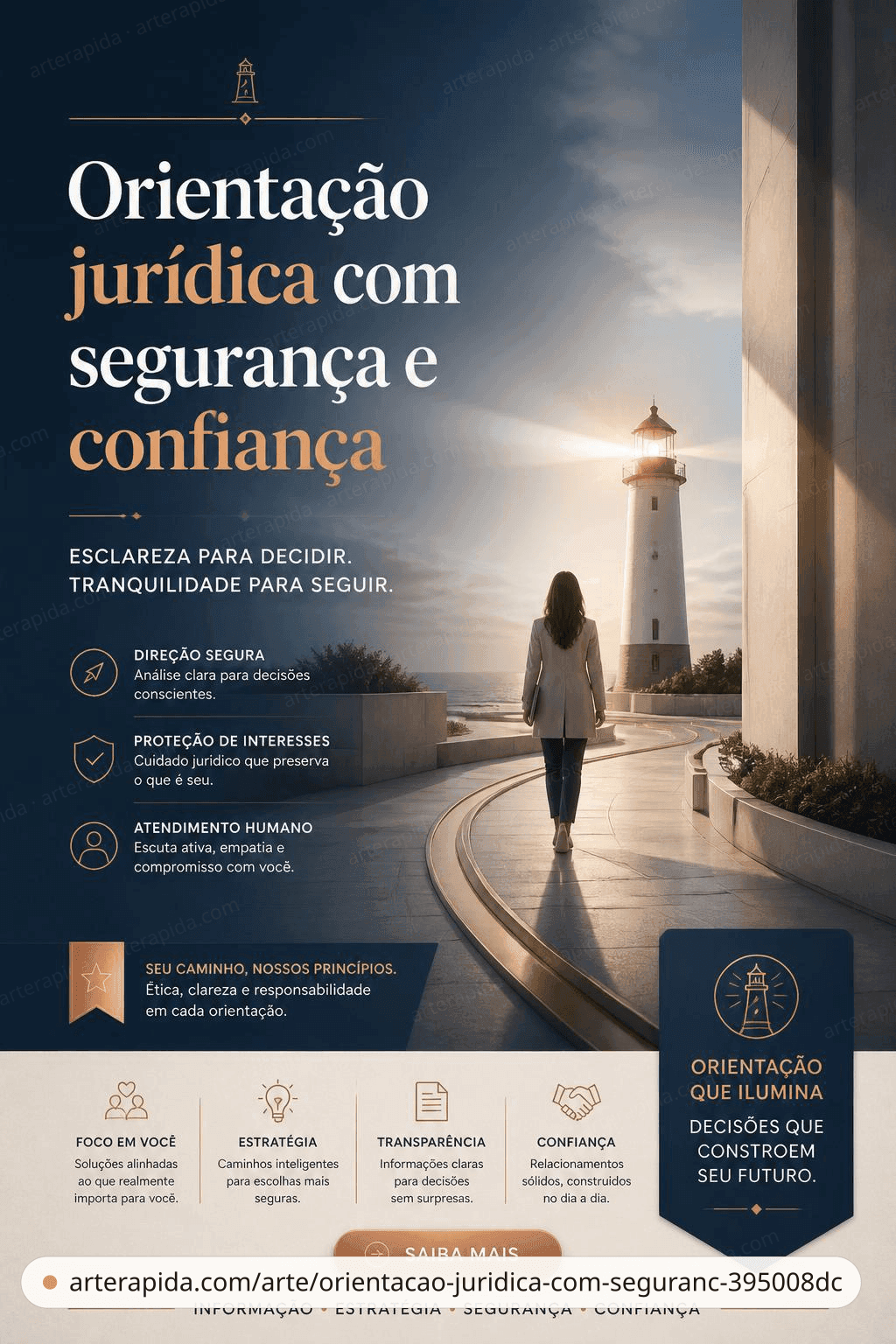 Orientação jurídica com segurança e confiança · ArteRápida