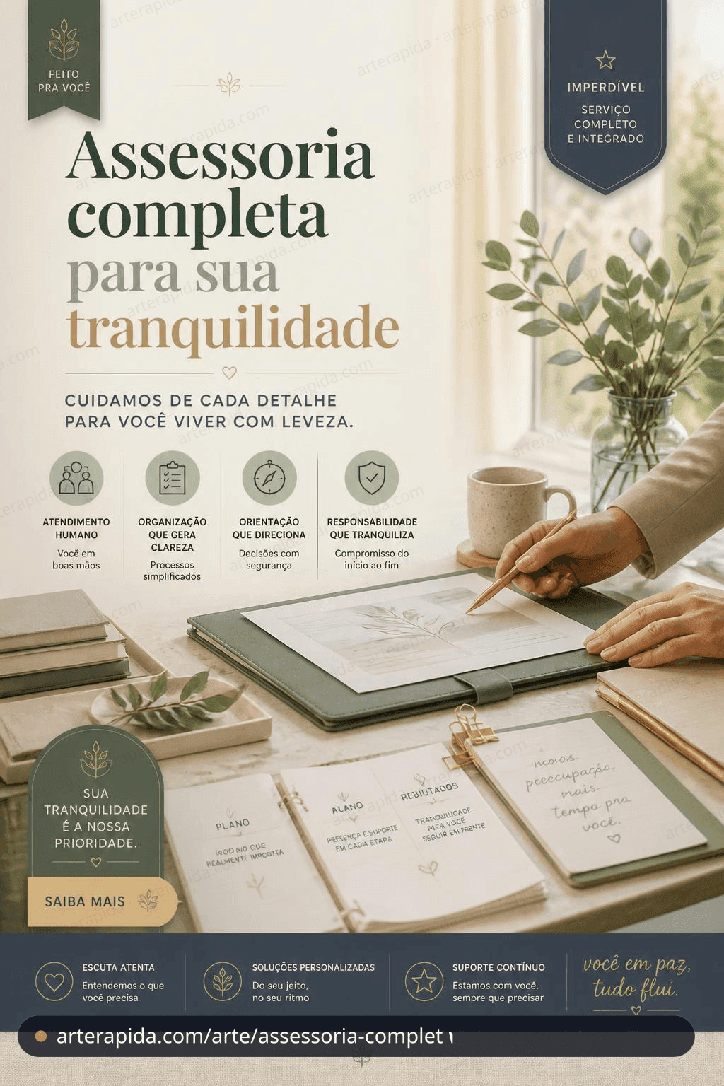 Assessoria completa para sua tranquilidade - general · ArteRapida