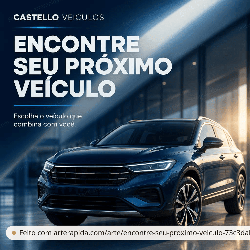 Encontre seu próximo veículo — Geral · ArteRápida