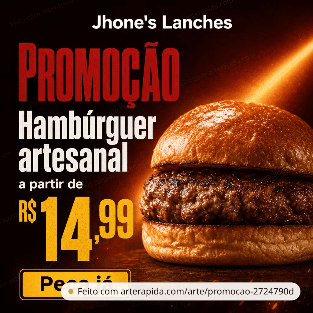 Promoção — Restaurante · ArteRápida